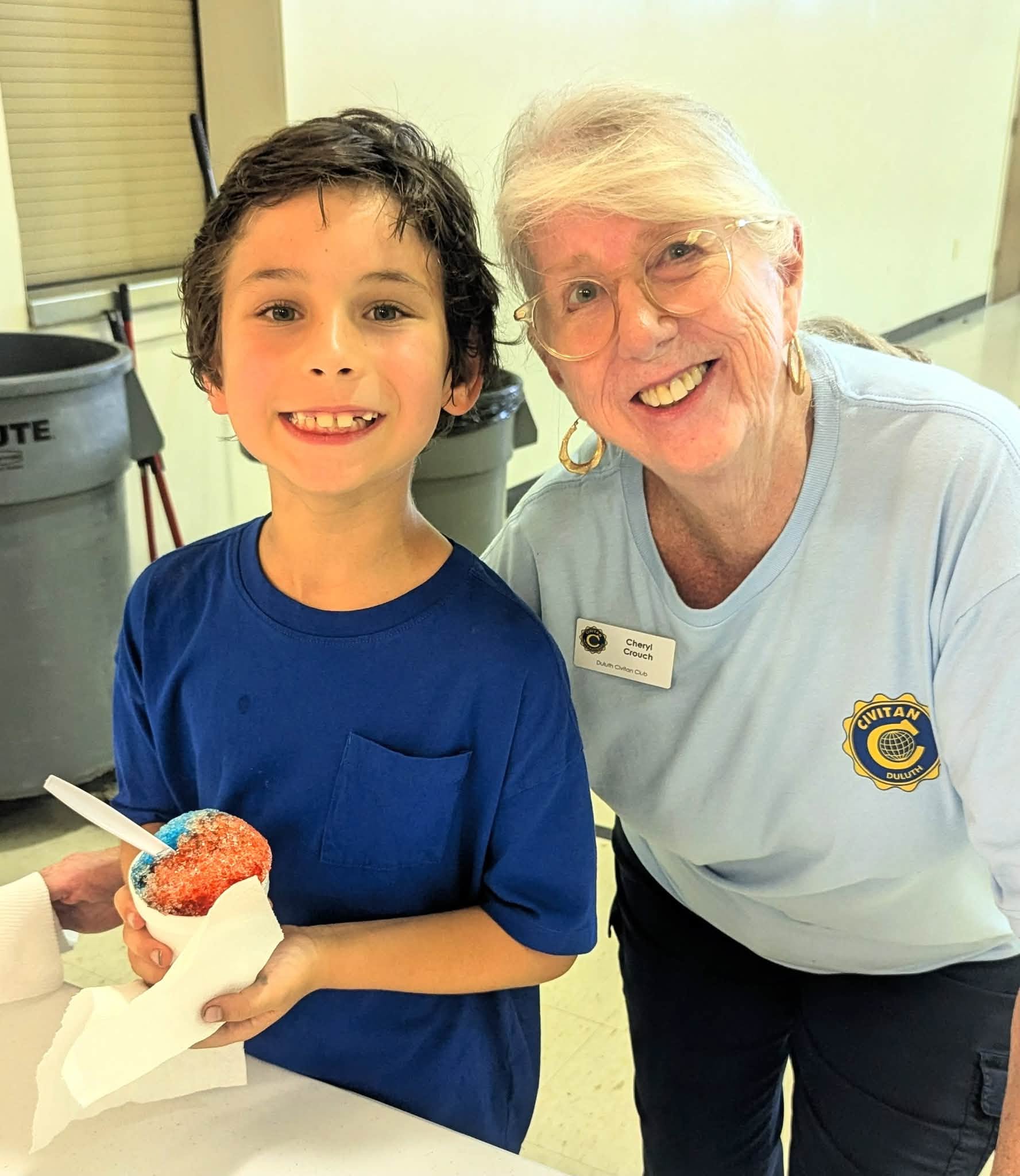 Neighbors serving together